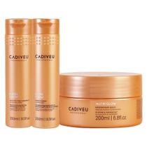 Kit Cadiveu Nutri Glow - Shampoo + Condicionador + Máscara de Nutrição 200 ml