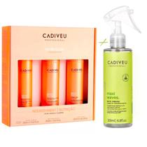Kit Cadiveu Nutri Glow Trio 200ml +Leave In Maxi Waves Ondas