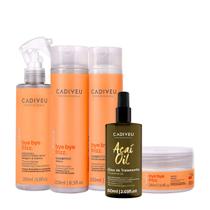 Kit Cadiveu Professional Bye Bye Frizz Shampoo Condicionador Selagem Gradativa Máscara e Açaí Oil 60 (5 produtos) Kit Cadiveu Professional Bye Bye Frizz Shampoo Condicionador Selagem Gradativa Máscara e Açaí Oil 60 (5 produtos)