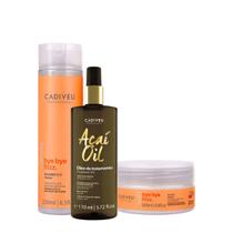 Kit Cadiveu Professional Bye Bye Frizz Shampoo Máscara e Açaí Oil 110 (3 produtos) Kit Cadiveu Professional Bye Bye Frizz Shampoo Máscara e Açaí Oil 110 (3 produtos)