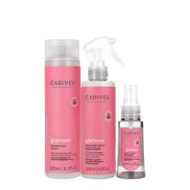 Kit Cadiveu Professional Essentials Glamour Shampoo Fluído e Sérum (3 produtos) Kit Cadiveu Professional Essentials Glamour Shampoo Fluído e Sérum (3 produtos)