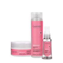Kit Cadiveu Professional Essentials Glamour Shampoo Máscara e Sérum (3 produtos) Kit Cadiveu Professional Essentials Glamour Shampoo Máscara e Sérum (3 produtos)
