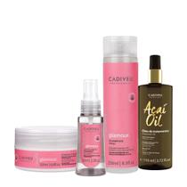 Kit Cadiveu Professional Essentials Glamour Shampoo Máscara Sérum e Açaí Oil 110 (4 produtos) Kit Cadiveu Professional Essentials Glamour Shampoo Máscara Sérum e Açaí Oil 110 (4 produtos)