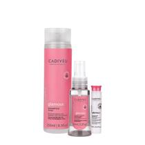 Kit Cadiveu Professional Essentials Glamour Shampoo Sérum e Ampola Capilar (3 produtos)