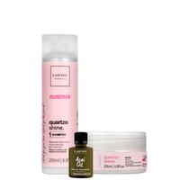 Kit Cadiveu Professional Essentials Quartzo Shine Shampoo Máscara e Açaí Oil (3 produtos) Kit Cadiveu Professional Essentials Quartzo Shine Shampoo Máscara e Açaí Oil (3 produtos)