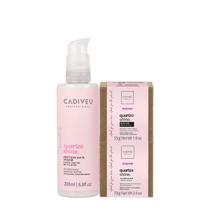 Kit Cadiveu Professional Essentials Quartzo Shine Shampoo Máscara em Barra e Pré Shampoo (3 produtos)