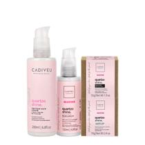 Kit Cadiveu Professional Essentials Quartzo Shine Shampoo Máscara em Barra Pré Shampoo e Leave-in (4 produtos)