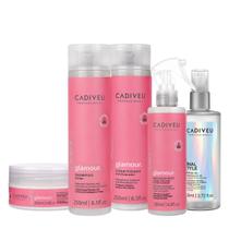 Kit Cadiveu Professional Glamour Hair Care Total e Final Style Oil G (5 produtos) Kit Cadiveu Professional Glamour Hair Care Total e Final Style Oil G (5 produtos)