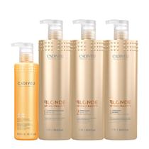 Kit Cadiveu Professional Nutri Glow Cera Nutritiva e Blonde Reconstructor Clarifying Shampoo Condicionador e Máscara (4