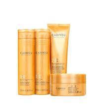 Kit Cadiveu Professional Nutri Glow Shampoo Condicionador leave in e Máscara (4 produtos) Kit Cadiveu Professional Nutri Glow Shampoo Condicionador leave in e Máscara (4 produtos)