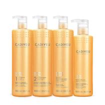 Kit Cadiveu Professional Nutri Glow Shampoo Condicionador Máscara e Cera Nutritiva (4 produtos)