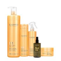 Kit Cadiveu Professional Nutri Glow Shampoo Condicionador Máscara Fluído e Açaí Oil 60 (5 produtos) Kit Cadiveu Professional Nutri Glow Shampoo Condicionador Máscara Fluído e Açaí Oil 60 (5 produtos)