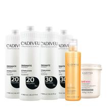 Kit Cadiveu Professional Oxidante 20V 30V Extra Pó Descolorante e Cera Nutritiva (6 produtos)