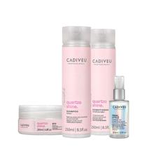 Kit Cadiveu Professional Quartzo Shine Home Care e Final Style Oil (4 produtos)