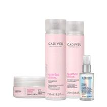 Kit Cadiveu Professional Quartzo Shine Home Care e Final Style Oil (4 produtos) Kit Cadiveu Professional Quartzo Shine Home Care e Final Style Oil (4 produtos)