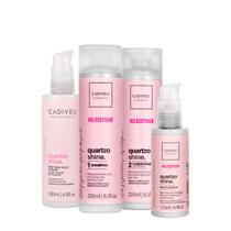 Kit Cadiveu Professional Quartzo Shine Shampoo Condicionador Balm e Protein Hair Cream (4 produtos)