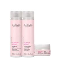 Kit Cadiveu Professional Quartzo Shine Shampoo Condicionador e Máscara (3 produtos) Kit Cadiveu Professional Quartzo Shine Shampoo Condicionador e Máscara (3 produtos)