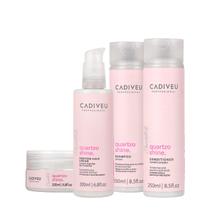 Kit Cadiveu Professional Quartzo Shine Shampoo Condicionador Máscara e Protein Hair Cream (4 produtos) Kit Cadiveu Professional Quartzo Shine Shampoo Condicionador Máscara e Protein Hair Cream (4 produtos)