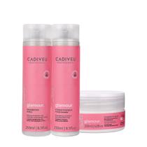 Kit Cadiveu Profissional Essentials Glamour Shampoo Condicionador e Máscara (3 produtos)