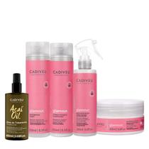 Kit Cadiveu Profissional Essentials Glamour Shampoo Condicionador Máscara Fluído e Açaí Oil 60 (5 produtos) Kit Cadiveu Profissional Essentials Glamour Shampoo Condicionador Máscara Fluído e Açaí Oil 60 (5 produtos)