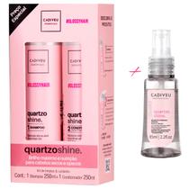 Kit Cadiveu Quartzo Shine Boca Rosa + Reparador de Pontas Kit Cadiveu Quartzo Shine Boca Rosa + Reparador de Pontas