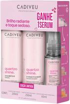 Kit Cadiveu Quartzo Shine - Sh 250ml Cond 250ml Sérum 65ml Kit Cadiveu Quartzo Shine - Sh 250ml Cond 250ml Sérum 65ml