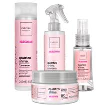 Kit Cadiveu Quartzo Shine Sh 250ml+Mask+Fluido200ml+Óleo65ml