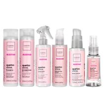 Kit Cadiveu Quartzo Shine Sh+Cond.+Fluido+Proteina+Balm+Óleo