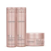 Kit Cadiveu Repair Solution Shampoo Sem Sulfato Condicionador e Máscara (3 produtos)