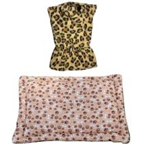 Kit Cães E Gatos - Colchonete P E Vestido De Inverno M