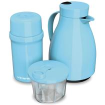 Kit Café 3 Pçs Garrafa 500ml Garrafa 250ml Térmicas Pote Dosador Bebidas Quentes Frias Portátil Temperatura Líquidos