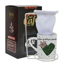 Kit Café Cacto Flor do Sol Coador e Caneca 120ml - Simas