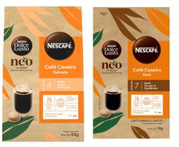 Kit Café Caseiro Delicate e Dark Nescafé Neo Dolce Gusto