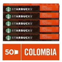 Kit café colômbia by nespresso starbucks = 50 cáps