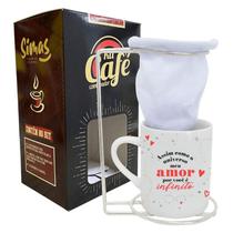 Kit Café Com Coador Amor Infinito Simas