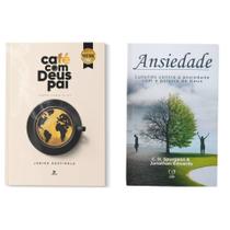 Kit Café com Deus Pai 2024 porções diárias de paz e Livro ansiedade aprenda a lutar contra a ansiedade - Editora Vélos