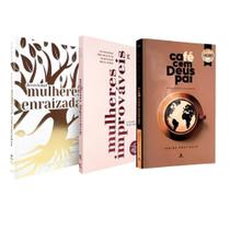 Kit Café Com Deus Pai 2025 + Mulheres Enraizadas + Mulheres Improvaveis As Mulheres Que Deus Esta Levantando