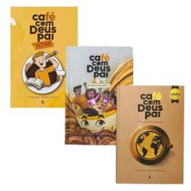 Kit Café Com Deus Pai 2025 Porções Diárias De Transformação + Café Com Deus Pai Teens 2024 + Café Com Deus Pai Kids 2024