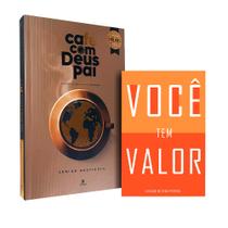 Kit Café com Deus Pai 2025 + Você tem Valor + Marca Páginas Personalizado