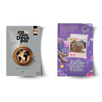 Kit: CAFÉ COM DEUS PAI 2026 + BÍBLIA DA GAROTA CRISTÃ NTLH - LEITURA PERFEITA (2 Vol)
