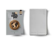 Kit: CAFÉ COM DEUS PAI 2026 + BÍBLIA SAGRADA SLIM NVI, LUXO, CAPA BRANCA (2 Vol)