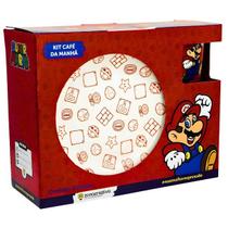 Kit Café Da Manhã Caneca Bowl Cerâmica Mario Zona Criativa