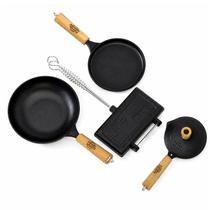 Kit Café da Manha Conjunto 4pcs Ferro Fundido Panela Mineira Kit Café da Manha Conjunto 4pcs Ferro Fundido Panela Mineira