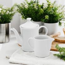 Kit Café da Manhã Porcelana Branca 2 Peças