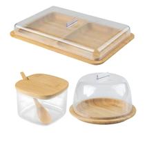 Kit Café Da Manhã Sense Natural 3 Peças Mesa Organizada Kit Café Da Manhã Sense Natural 3 Peças Mesa Organizada