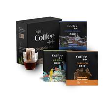 Kit Café Especial Drip Coffee Coffee ++ 30 Sachês Arábica +84 Pontos Sabores Únicos Kit Café Especial Drip Coffee Coffee ++ 30 Sachês Arábica +84 Pontos Sabores Únicos