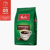 Kit Café Extraforte Melitta Pouch 500G - 3 Unidades