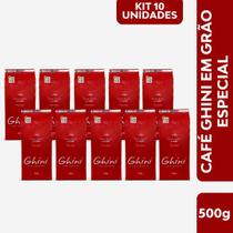 Kit Café Ghini em Grãos Torrado 500g - 10 Pacotes Kit Café Ghini em Grãos Torrado 500g - 10 Pacotes