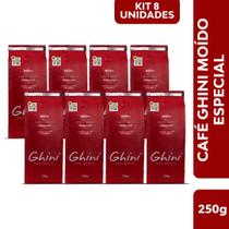 Kit Café Ghini Torrado e Moído 250g - 8 Pacotes Kit Café Ghini Torrado e Moído 250g - 8 Pacotes