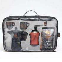 Kit Café Gourmet 500g com Moinho Manual, Cafeteira e Bolsa